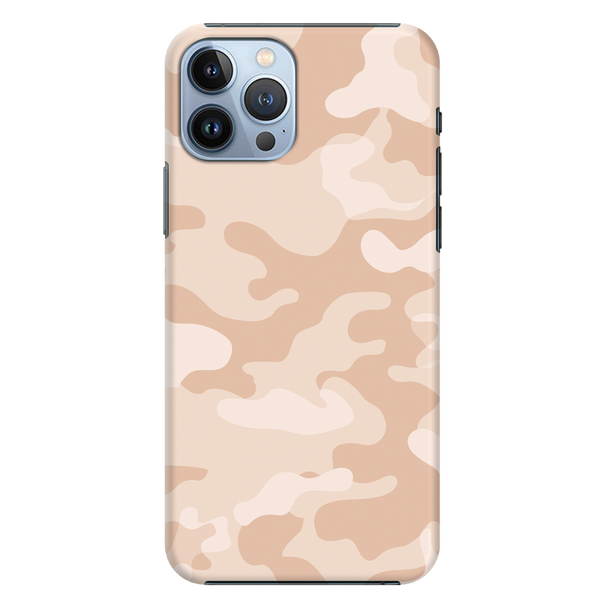 Cream and White Camouflage Printed Slim Cases and Cover for iPhone 13 Pro Max