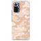 Cream and White Camouflage Printed Slim Cases and Cover for Redmi Note 10 Pro