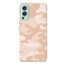 Cream and White Camouflage Printed Slim Cases and Cover for OnePlus Nord 2