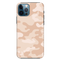 Cream and White Camouflage Printed Slim Cases and Cover for iPhone 12 Pro Max