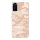 Cream and White Camouflage Printed Slim Cases and Cover for Galaxy S20 Plus