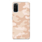 Cream and White Camouflage Printed Slim Cases and Cover for Galaxy S20 Plus