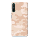 Cream and White Camouflage Printed Slim Cases and Cover for OnePlus Nord CE 5G