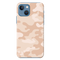 Cream and White Camouflage Printed Slim Cases and Cover for iPhone 13