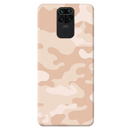 Cream and White Camouflage Printed Slim Cases and Cover for Redmi Note 9