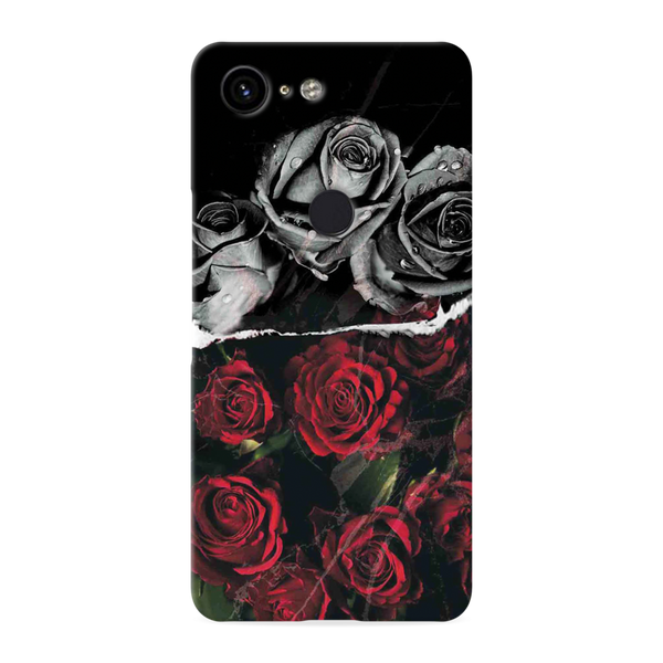 Dark Roses Printed Slim Cases and Cover for Pixel 3