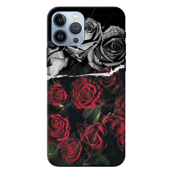 Dark Roses Printed Slim Cases and Cover for iPhone 13 Pro
