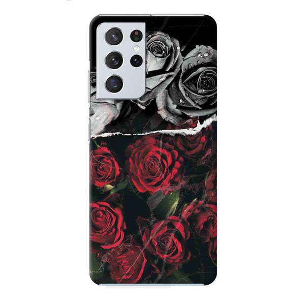 Dark Roses Printed Slim Cases and Cover for Galaxy S21 Ultra