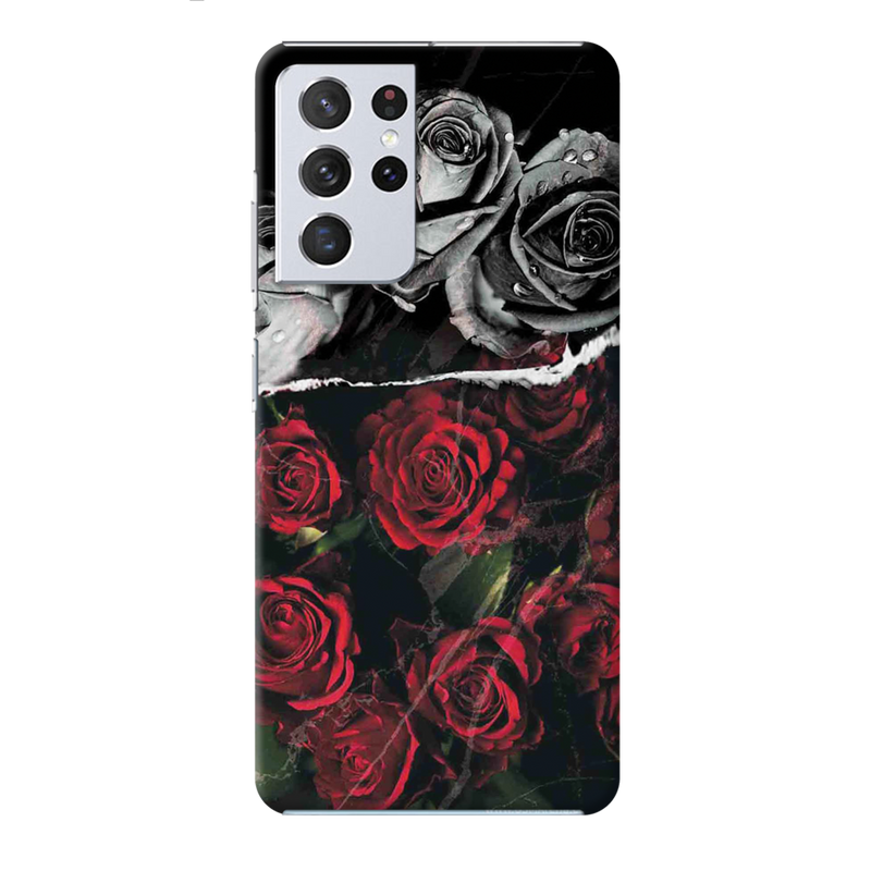 Dark Roses Printed Slim Cases and Cover for Galaxy S21 Ultra