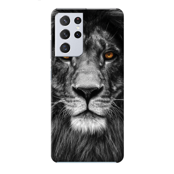 Lion Face Printed Slim Cases and Cover for Galaxy S21 Ultra