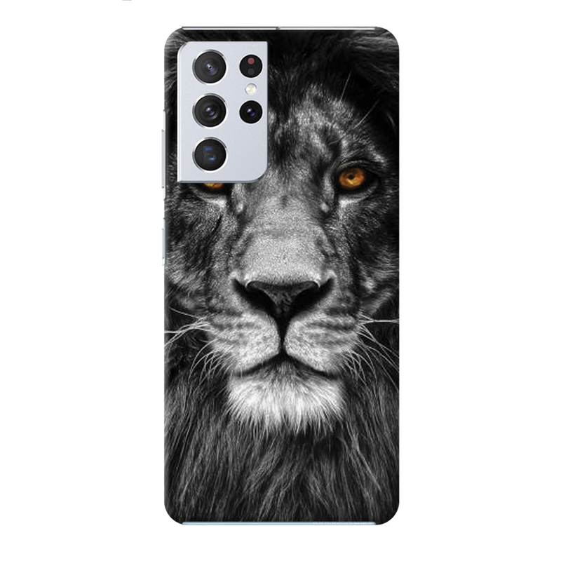 Lion Face Printed Slim Cases and Cover for Galaxy S21 Ultra