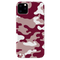 Maroon and White Camouflage Printed Slim Cases and Cover for iPhone 11 Pro
