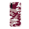 Maroon and White Camouflage Printed Slim Cases and Cover for Galaxy A70