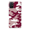 Maroon and White Camouflage Printed Slim Cases and Cover for OnePlus 8T