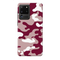 Maroon and White Camouflage Printed Slim Cases and Cover for Galaxy S20 Ultra