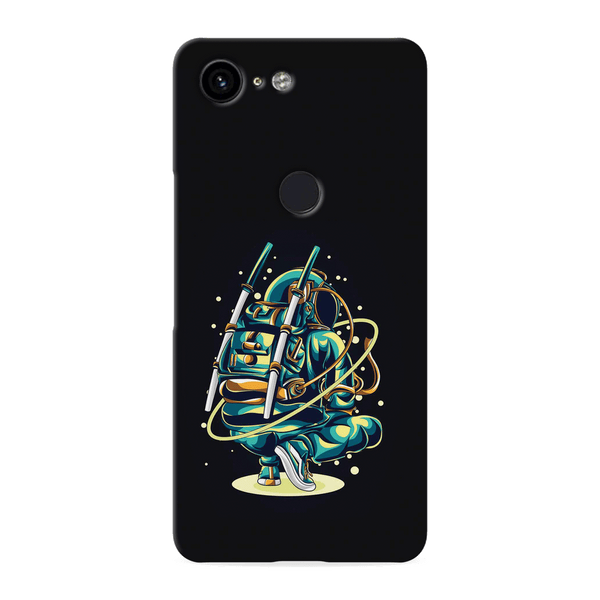 Ninja Astronaut Printed Slim Cases and Cover for Pixel 3