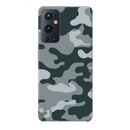 Olive Green and White Camouflage Printed Slim Cases and Cover for OnePlus 9 Pro