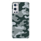 Olive Green and White Camouflage Printed Slim Cases and Cover for OnePlus 9R