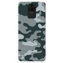 Olive Green and White Camouflage Printed Slim Cases and Cover for Redmi Note 9