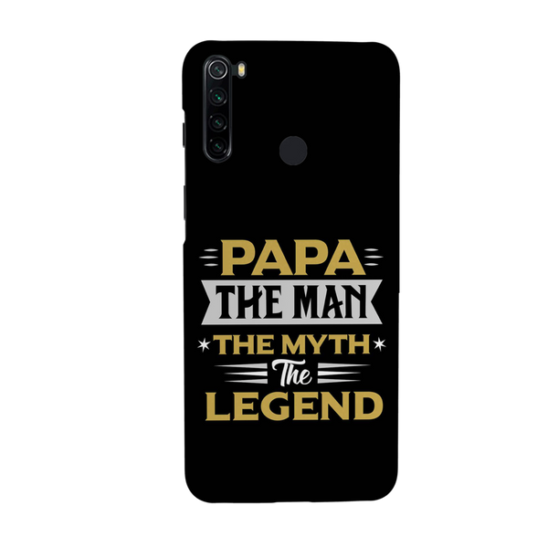Papa the legend Printed Slim Cases and Cover for Redmi Note 8