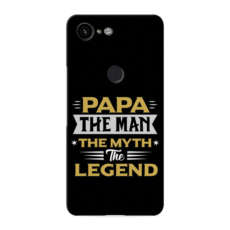 Papa the legend Printed Slim Cases and Cover for Pixel 3