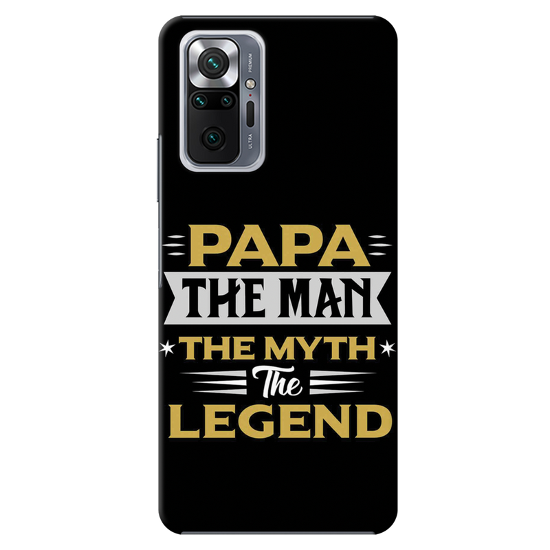 Papa the legend Printed Slim Cases and Cover for Redmi Note 10 Pro