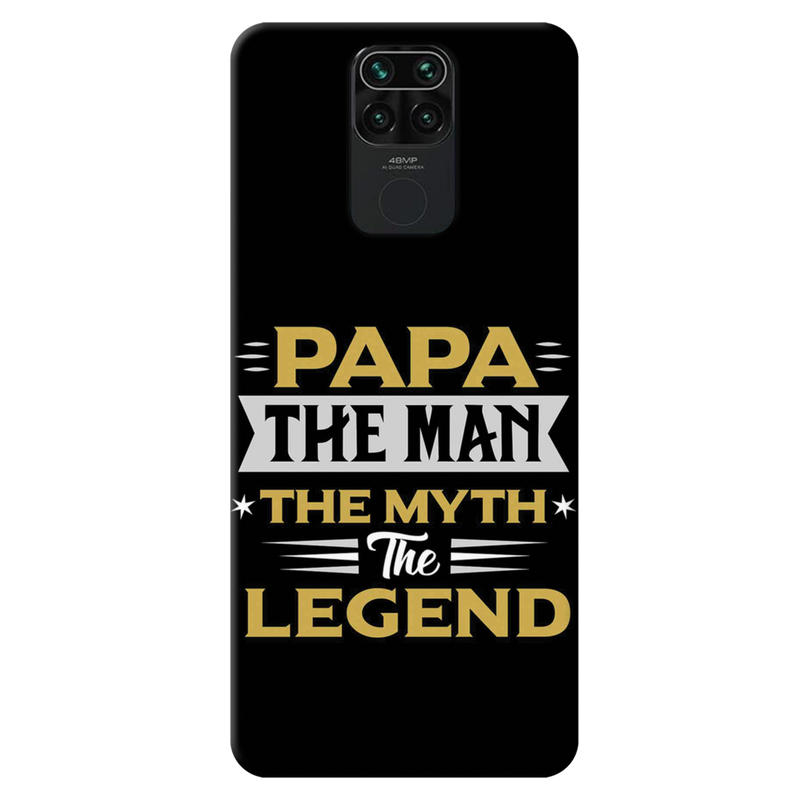 Papa the legend Printed Slim Cases and Cover for Redmi Note 9