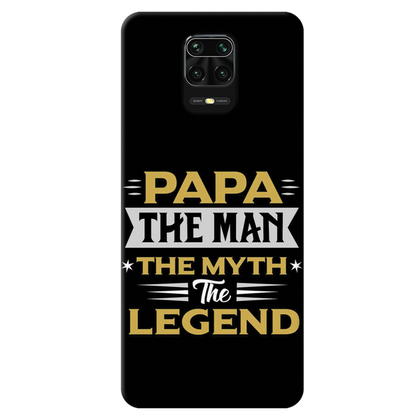 Papa the legend Printed Slim Cases and Cover for Redmi Note 9 Pro Max