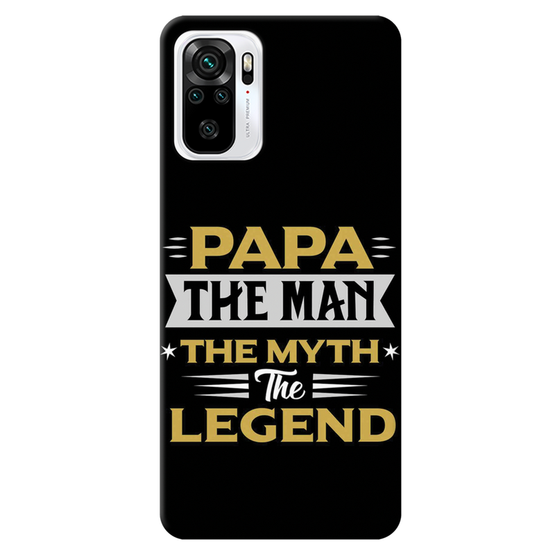 Papa the legend Printed Slim Cases and Cover for Redmi Note 10