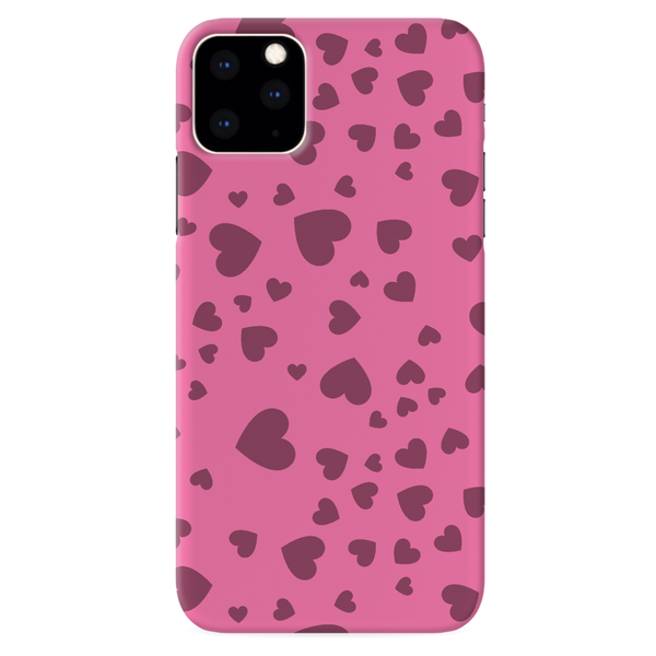 Pink Hearts Printed Slim Cases and Cover for iPhone 11 Pro
