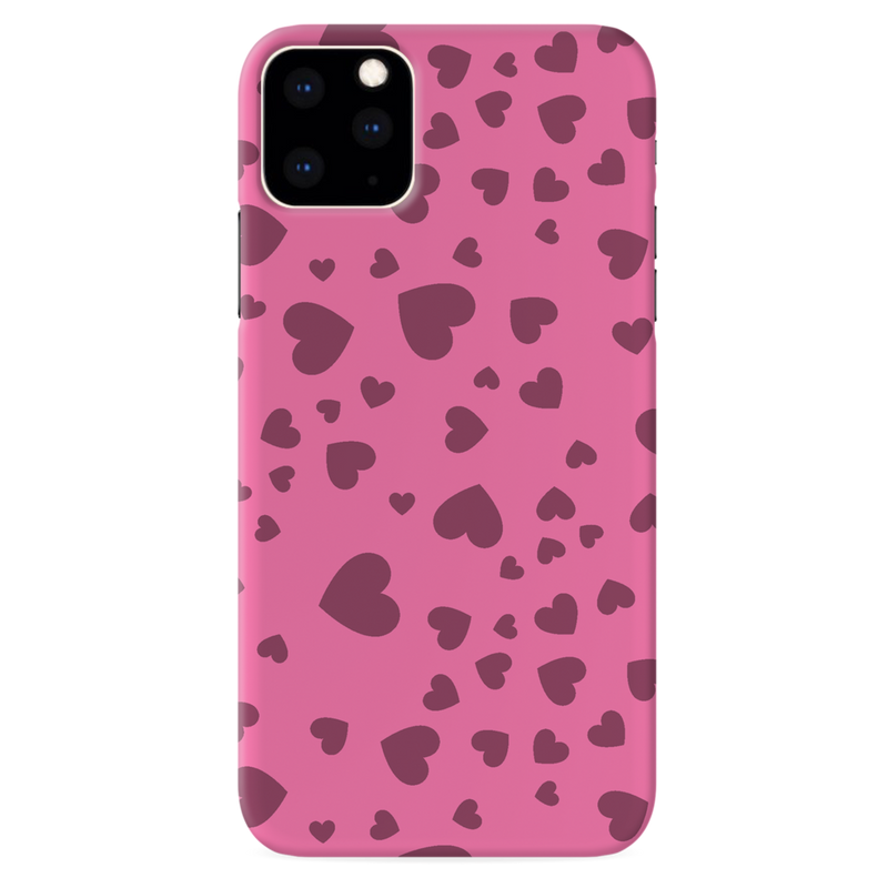Pink Hearts Printed Slim Cases and Cover for iPhone 11 Pro