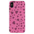 Pink Hearts Printed Slim Cases and Cover for iPhone X