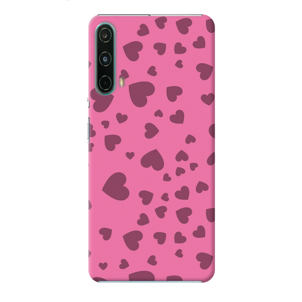 Pink Hearts Printed Slim Cases and Cover for OnePlus Nord CE 5G