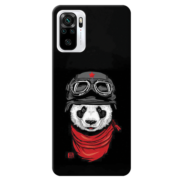 Rider Panda Printed Slim Cases and Cover for Redmi Note 10
