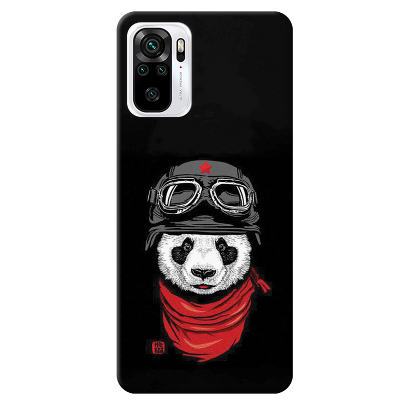 Rider Panda Printed Slim Cases and Cover for Redmi Note 10