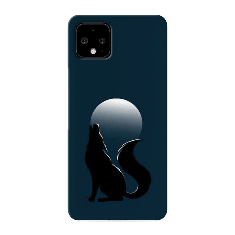 Wolf howling Printed Slim Cases and Cover for Pixel 4