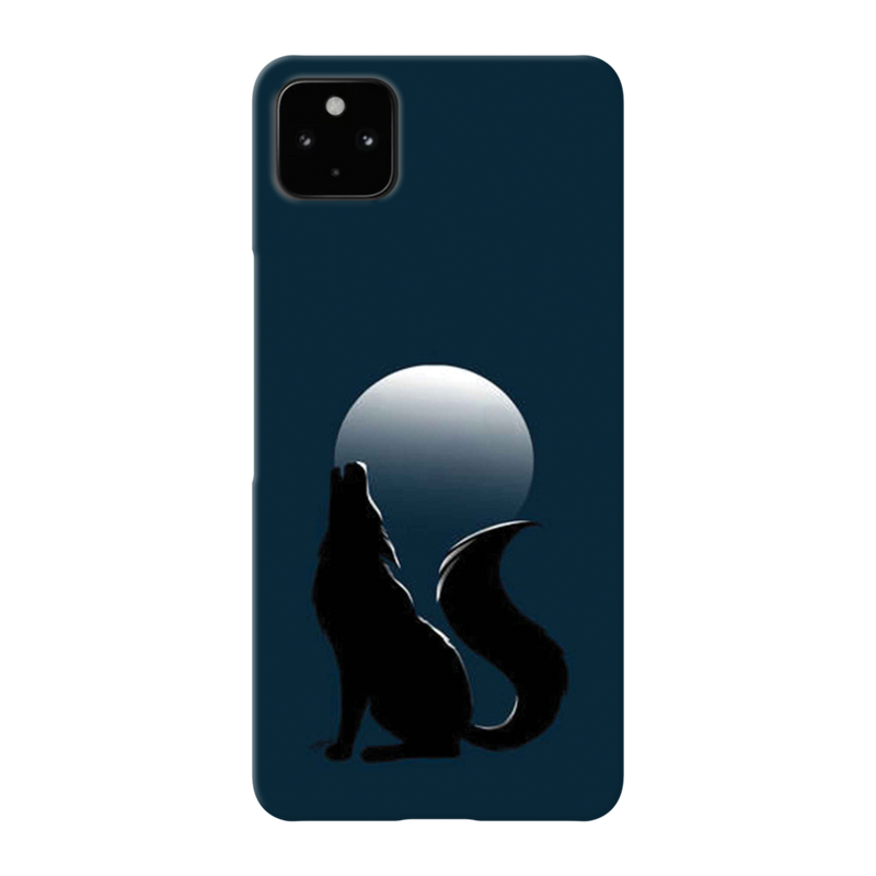 Wolf howling Printed Slim Cases and Cover for Pixel 4A