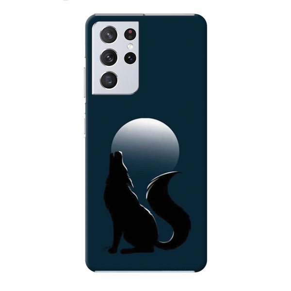 Wolf howling Printed Slim Cases and Cover for Galaxy S21 Ultra