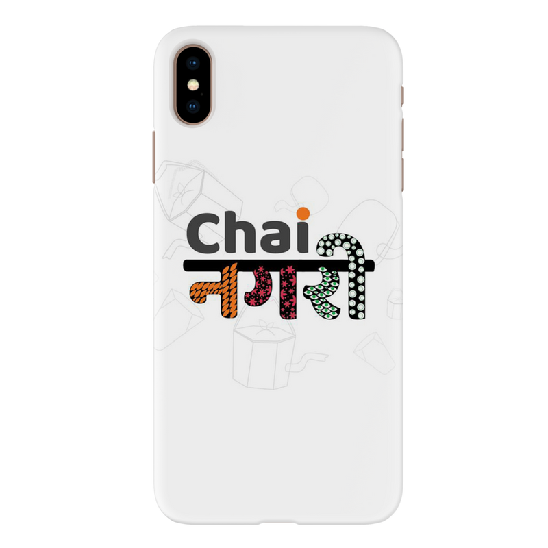 Chai Nagri Printed Slim Cases and Cover for iPhone XS Max