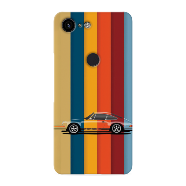 Vintage car Printed Slim Cases and Cover for Pixel 3