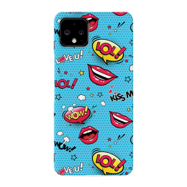 Kiss me Printed Slim Cases and Cover for Pixel 4 XL