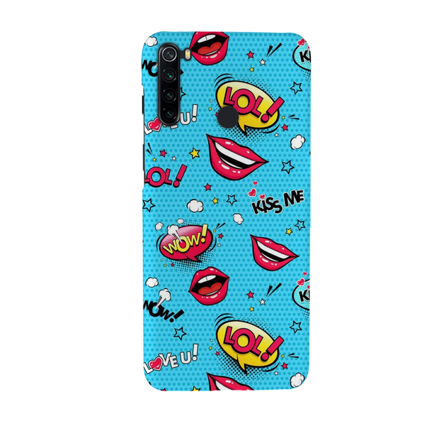 Kiss me Printed Slim Cases and Cover for Redmi Note 8