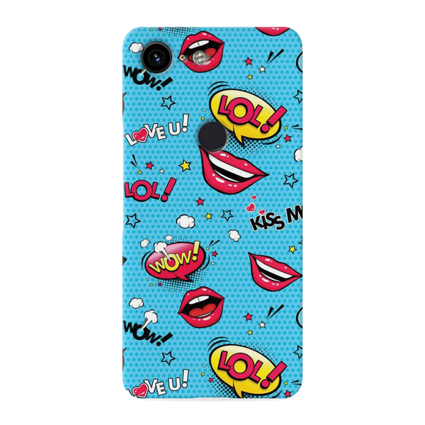 Kiss me Printed Slim Cases and Cover for Pixel 3