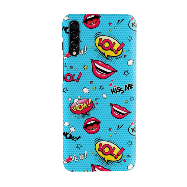 Kiss me Printed Slim Cases and Cover for Galaxy A50
