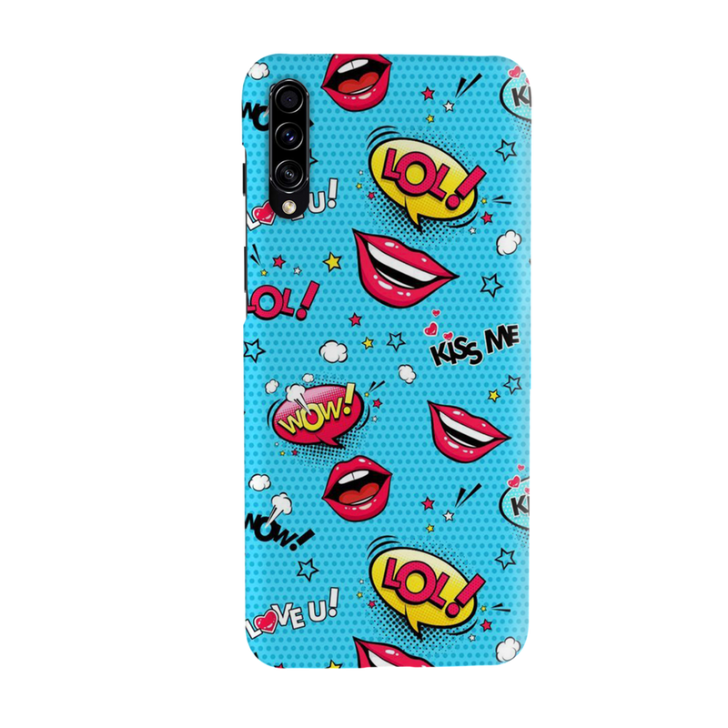 Kiss me Printed Slim Cases and Cover for Galaxy A50