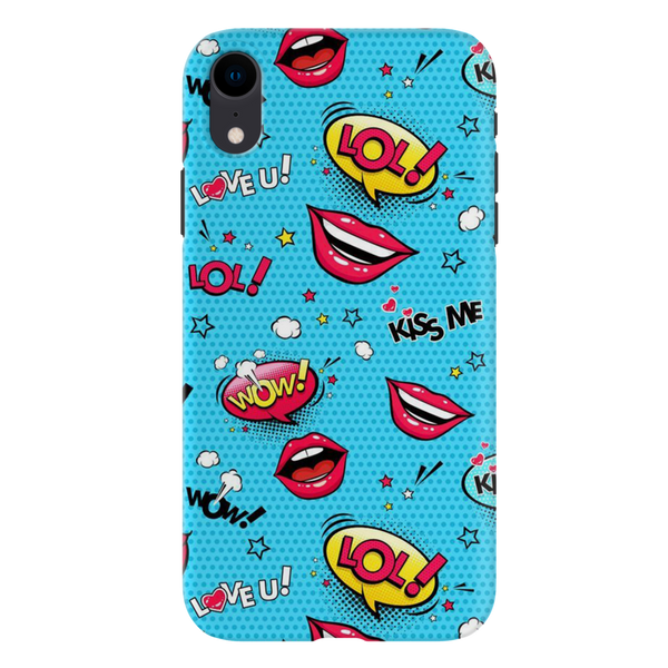 Kiss me Printed Slim Cases and Cover for iPhone XR