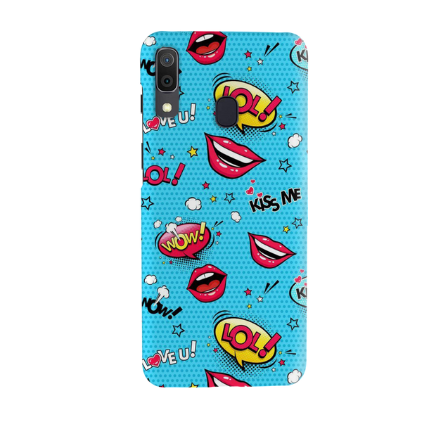 Kiss me Printed Slim Cases and Cover for Galaxy A30