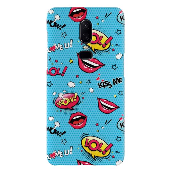 Kiss me Printed Slim Cases and Cover for OnePlus 6