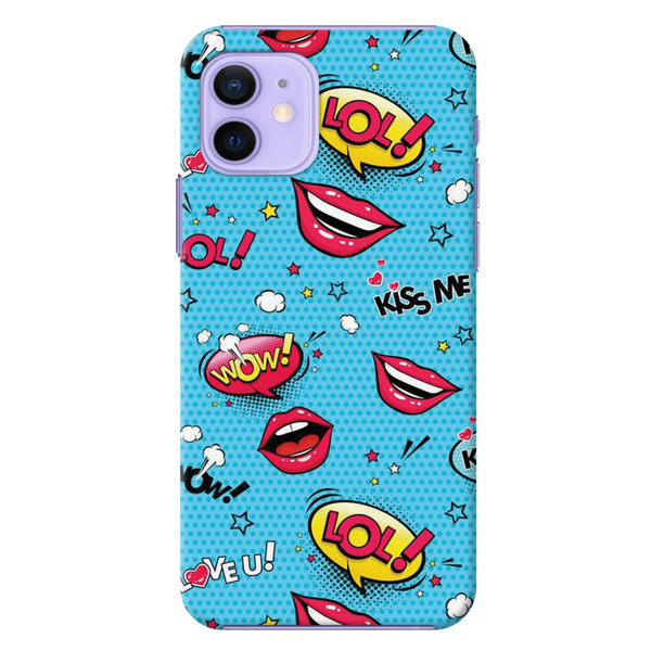 Kiss me Printed Slim Cases and Cover for iPhone 12 Mini
