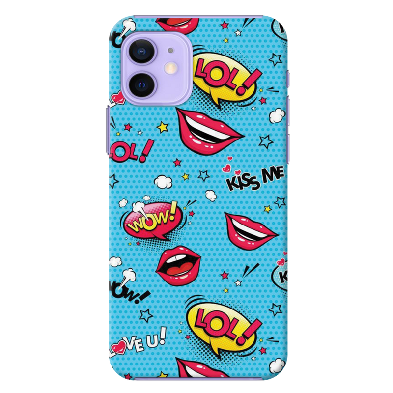 Kiss me Printed Slim Cases and Cover for iPhone 12 Mini
